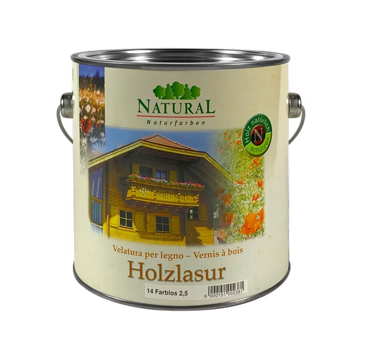 NATURAL Holzlasur für Innen & Außen – Naturharzöl-Holzschutz