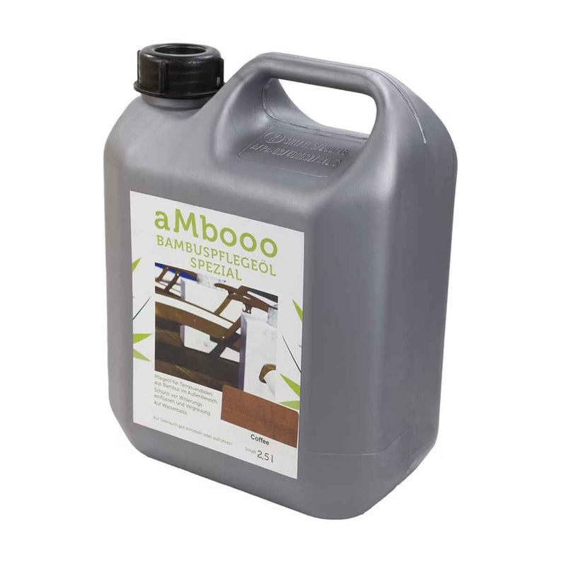 aMbooo Terrassenöl Coffee – Pflegeöl für Bambusterrassen 2,5 L