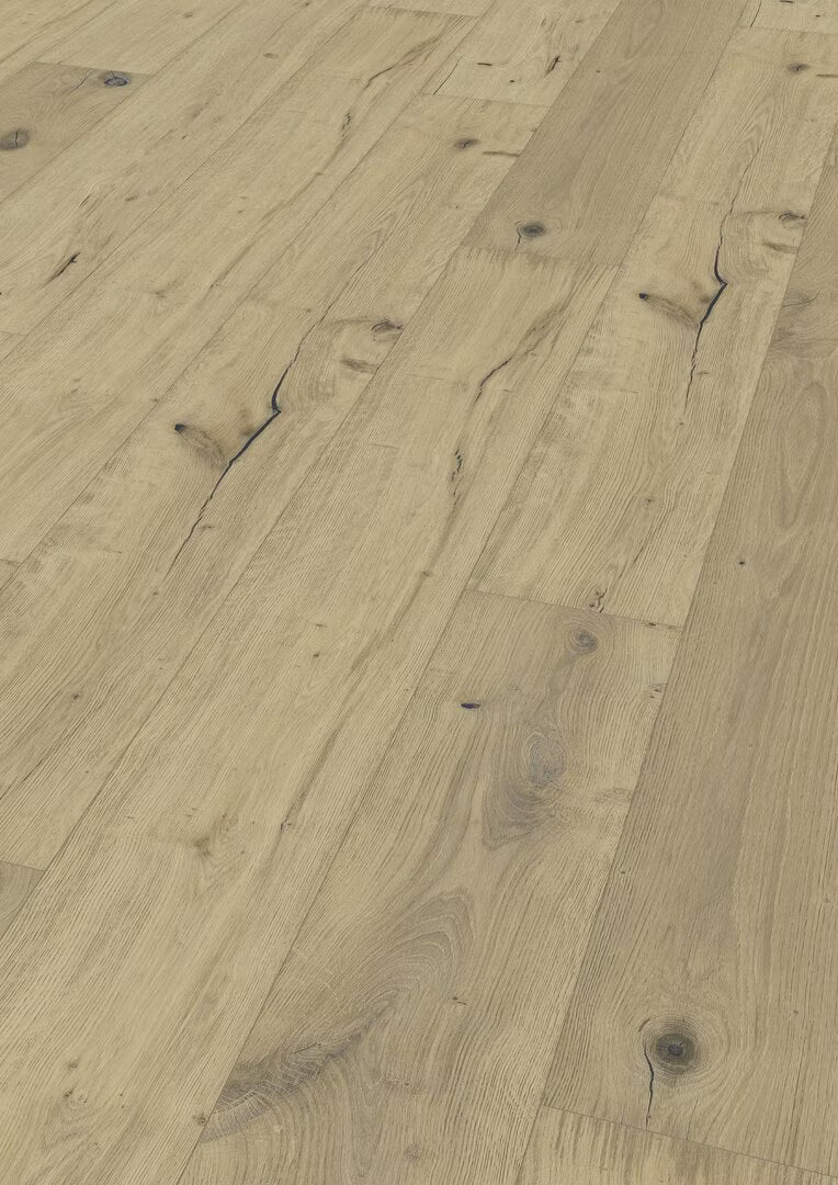 Landhausdiele Floorentino Blacklabel XL Eiche Amsterdam, tief gebürstet, Rohoptik