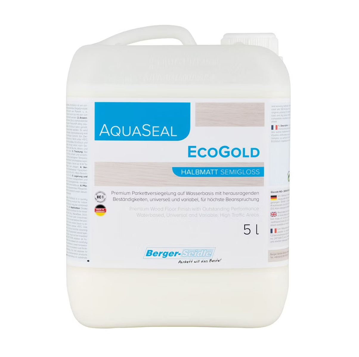 Berger-Seidle Aqua-Seal EcoGold – wasserbasierter Parkettlack