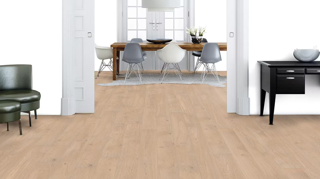 Eiche Kaschmir Landhausdiele Weitzer – gebürstet, lackiert oder geölt | 193 x 2245 mm