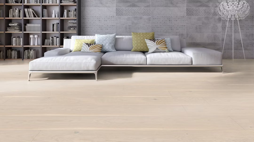 Eiche Landhausdiele Polar Weitzer WP2245 – gebürstet & lackiert | 13 x 193 x 2245 mm