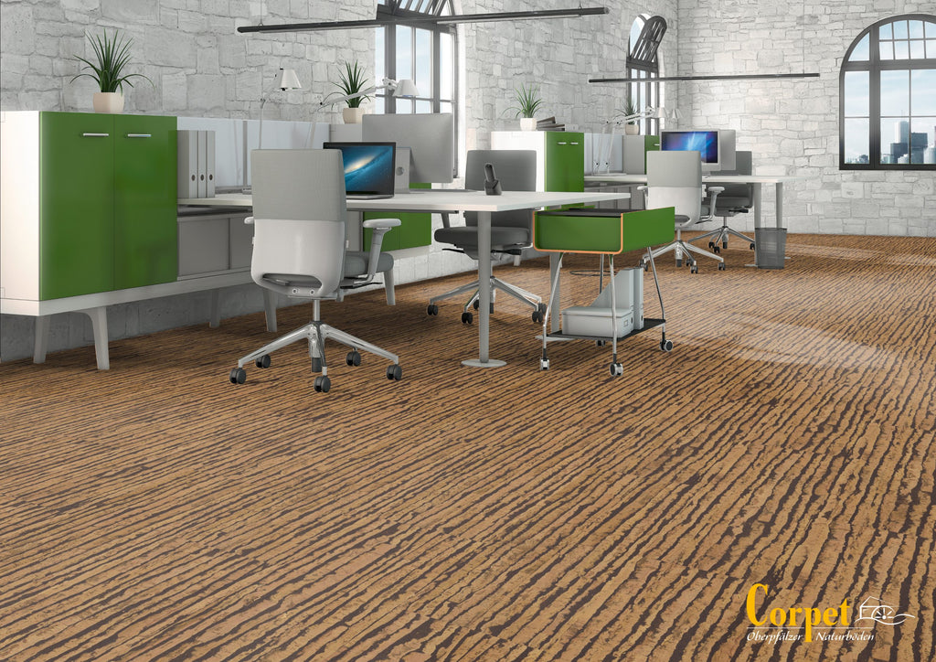 Cork Flooring Click "Habanera" – with impact sound insulation & selectable surface | 915 x 305 x 11 mm