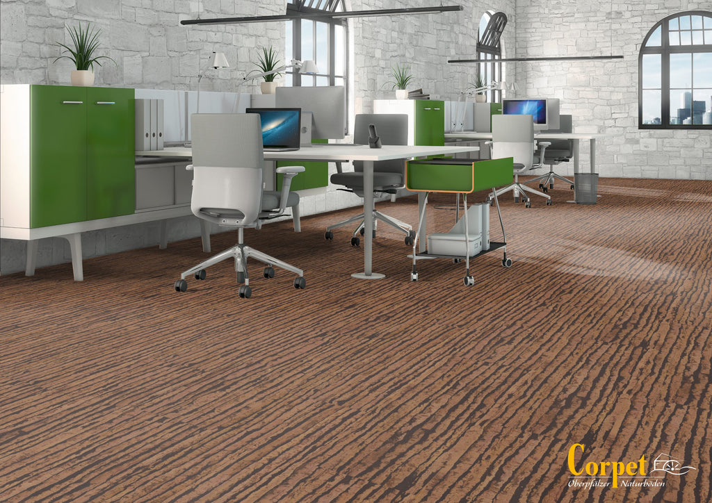 Cork Flooring Click "Habanera" – with impact sound insulation & selectable surface | 915 x 305 x 11 mm
