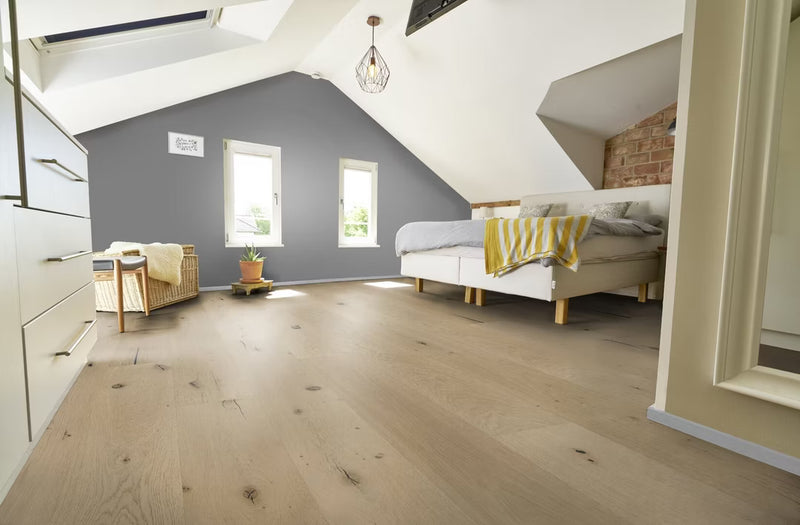 Landhausdiele Floorentino Blacklabel Eiche Gent, gebürstet, Rohoptik