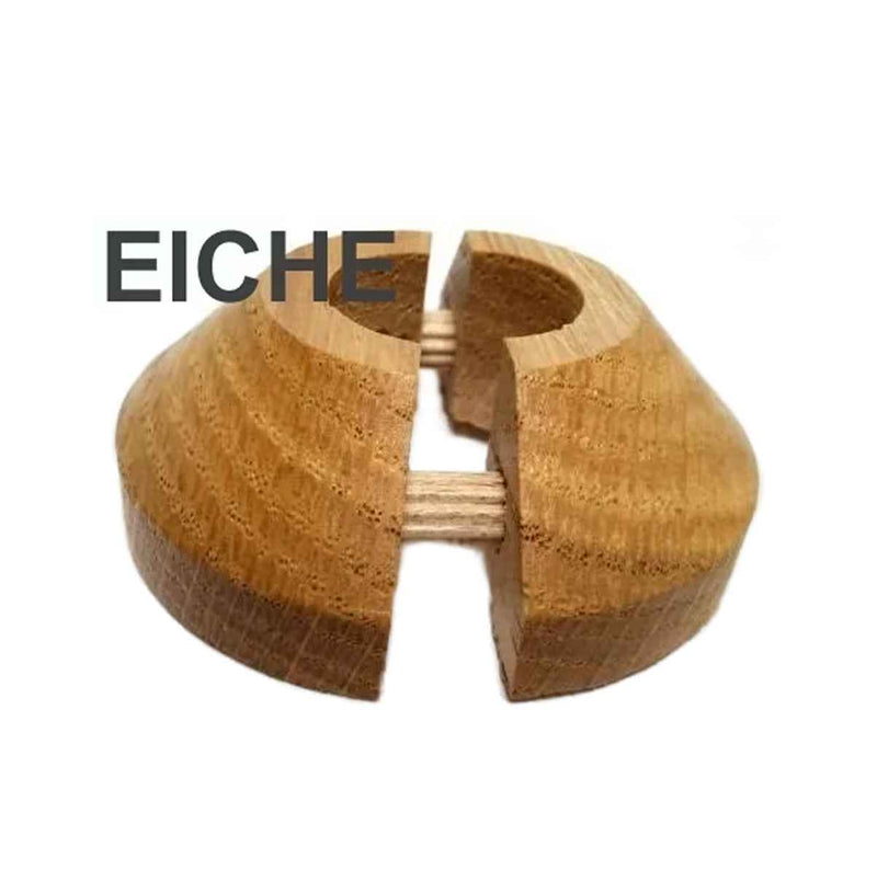 Heizungsrohrrosette aus Massivholz – Eiche oder Buche
