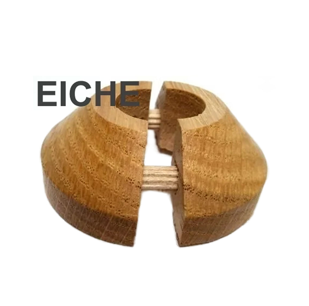 Heizungsrohrrosette aus Massivholz – Eiche oder Buche
