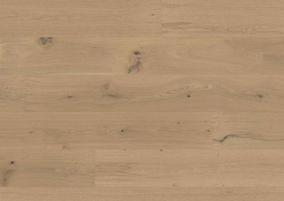 Landhausdiele Floorentino Blacklabel XL Eiche Juist, gebürstet, weiß geölt