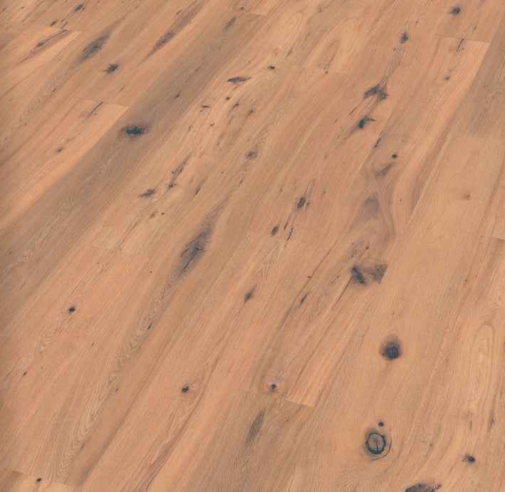 Landhausdiele Eiche Country rustikal – gebürstet, farblos oder weiß geölt | 14 x 189 x 1860 mm