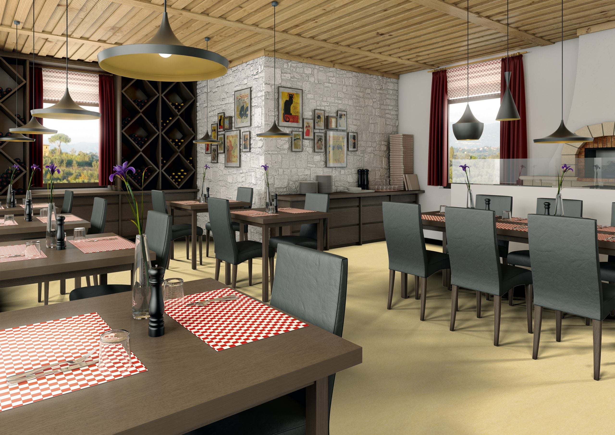 Mais Linoleum-Klebefliese Pure – warmer Designboden in natürlicher Sandoptik