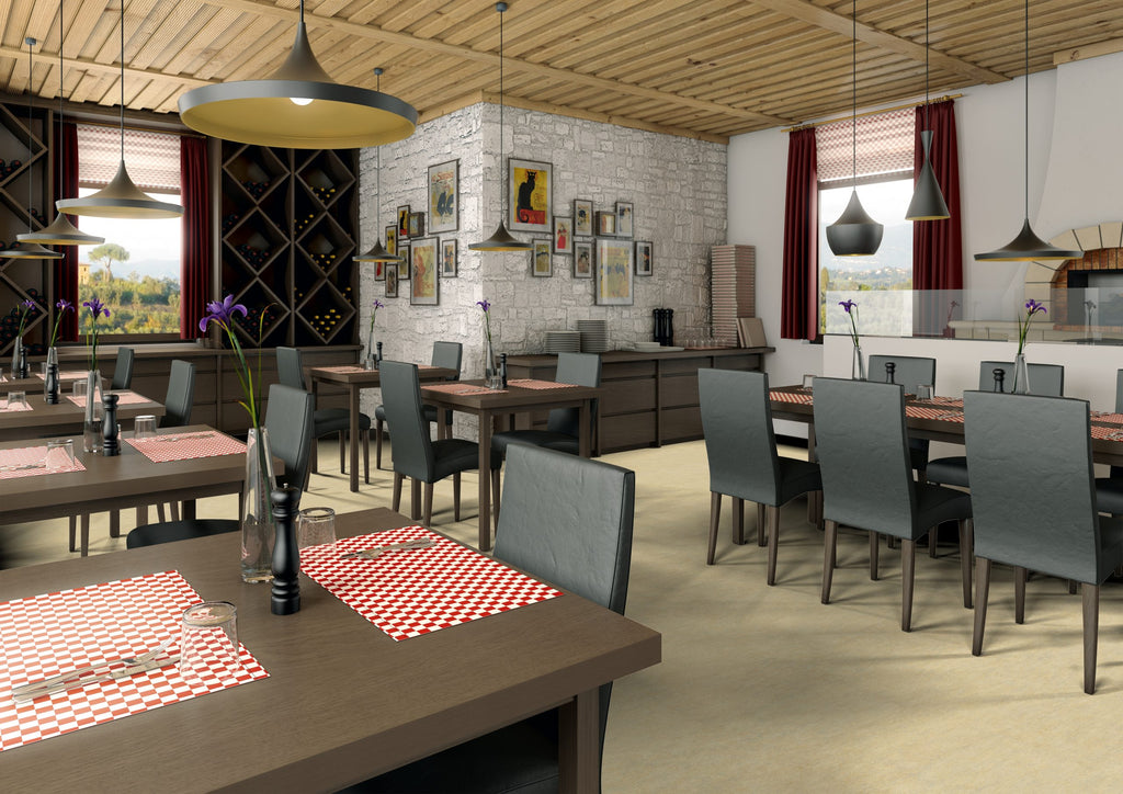 Vanille Linoleum Klickboden Life Silent – warmer Designboden mit Trittschalldämmung