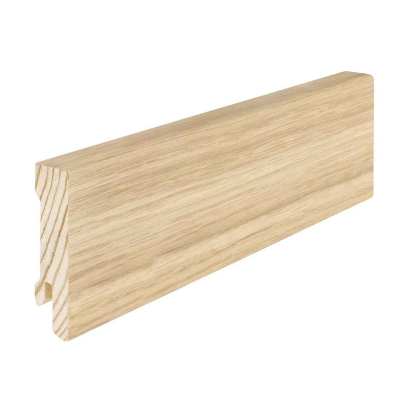 Eiche Holzsockelleiste „Cube“ lackiert – 16 x 58 x 2400 mm