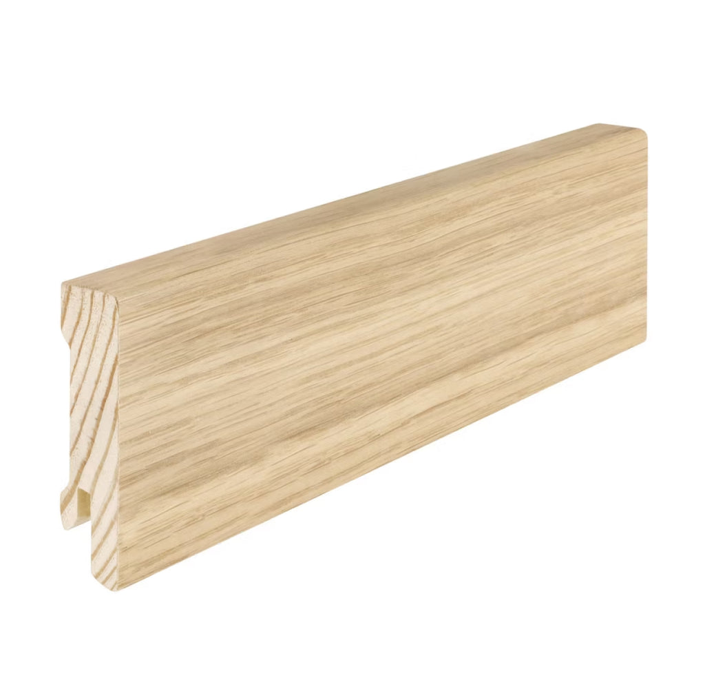 Eiche Holzsockelleiste „Cube“ lackiert – 16 x 58 x 2400 mm
