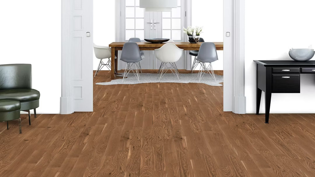 Weitzer Stab 750 Eiche Amber – lebhaft bunt, gebürstet & lackiert