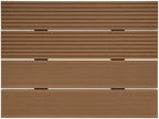 WPC Hohlkammer-Terrassendielen vivaDeck® – Riffel/Trapezprofil 24x142 mm
