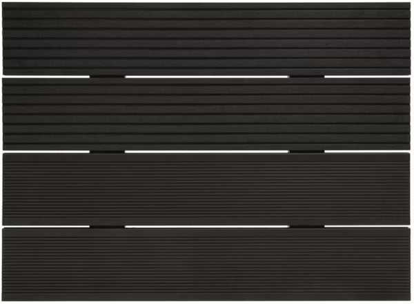 WPC Hohlkammer-Terrassendielen vivaDeck® – Riffel/Trapezprofil 24x142 mm