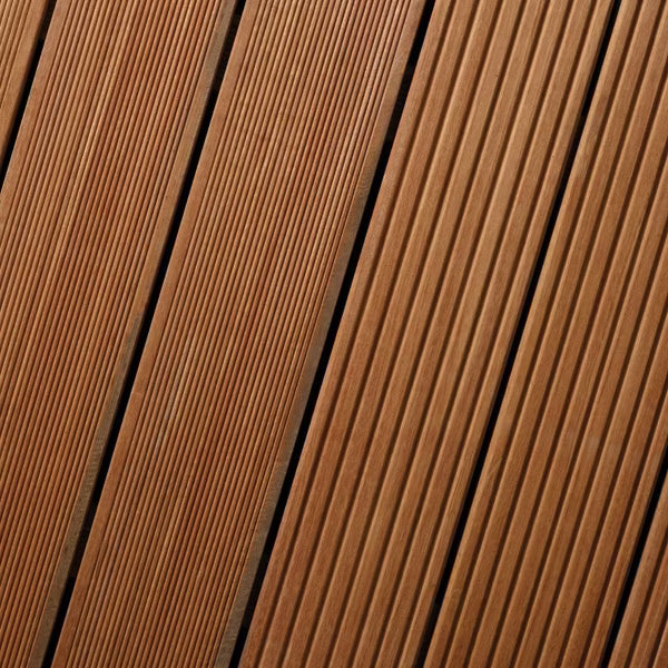 Bangkirai Terrassendiele Prime – Kombiprofil genutet & geriffelt 25 x 145 mm